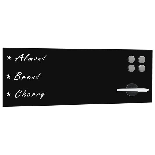 Magnetic wall-mounted blackboard 60x20 cm glass
