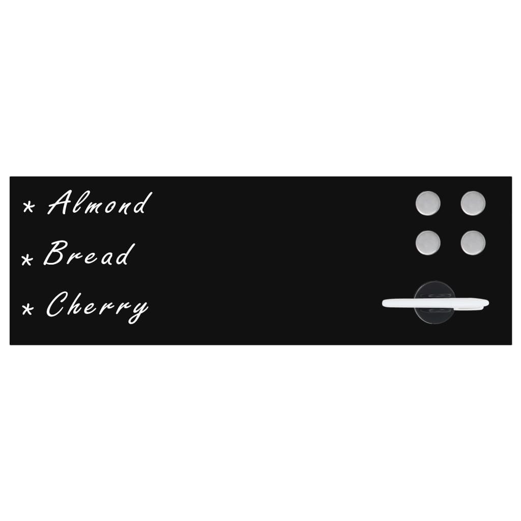 Magnetic wall-mounted blackboard 60x20 cm glass