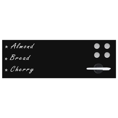 Magnetic wall-mounted blackboard 60x20 cm glass