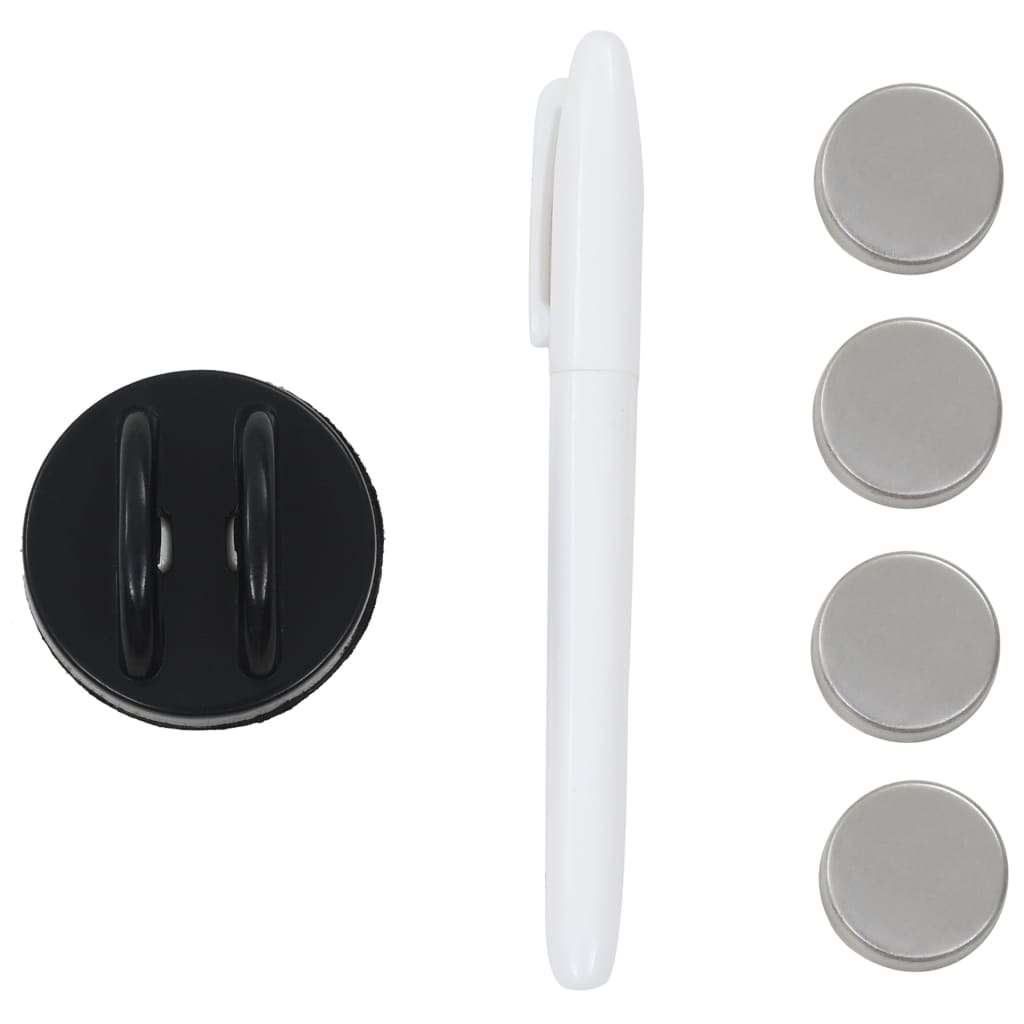 Magnetic wall-mounted blackboard 60x20 cm glass