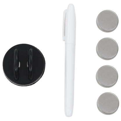 Magnetic wall-mounted blackboard 60x20 cm glass