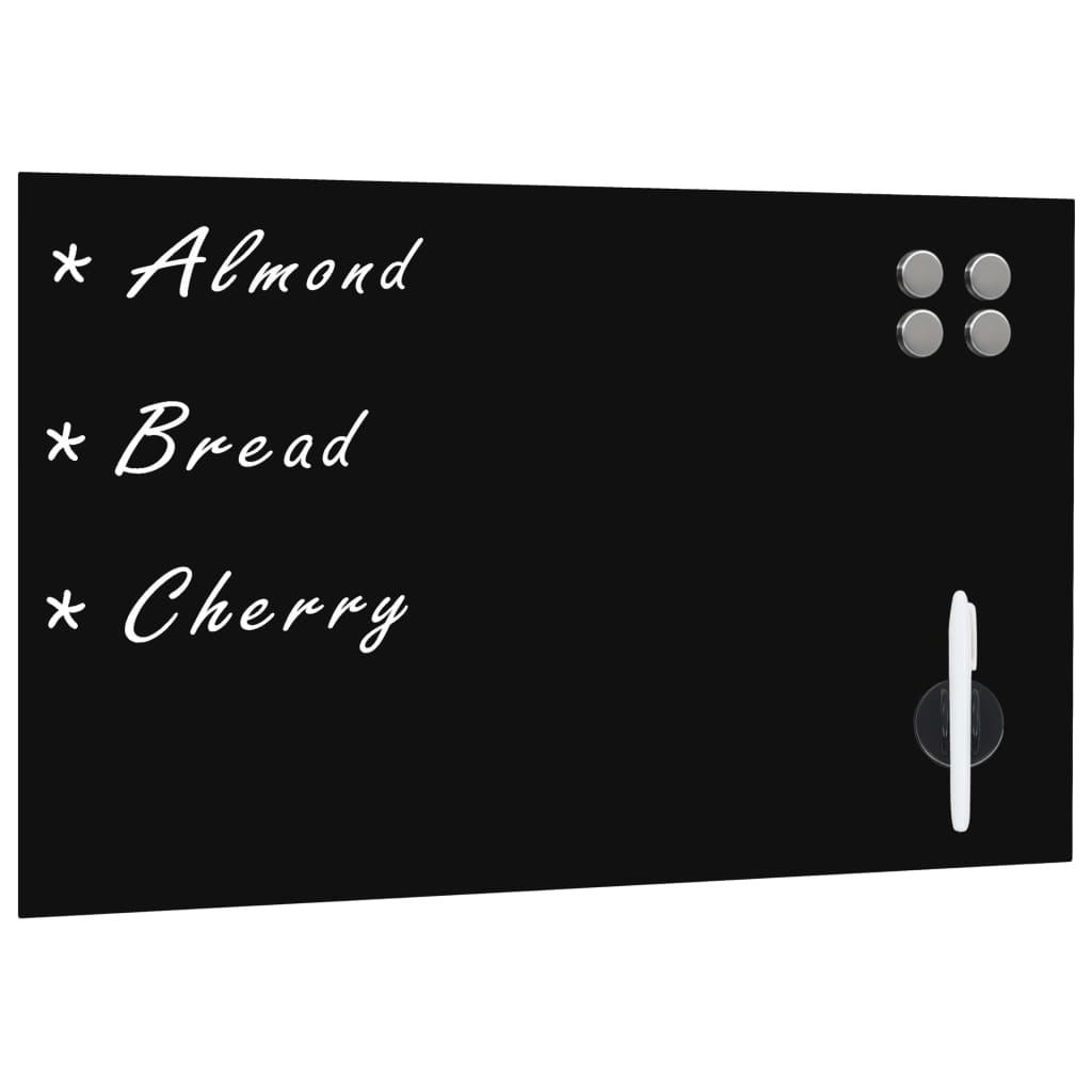 Magnetic wall-mounted blackboard 60x40 cm glass