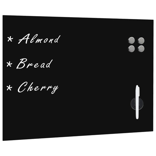 Magnetic wall-mounted blackboard 80x60 cm glass