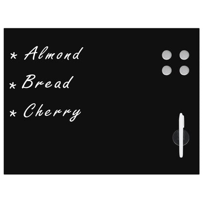 Magnetic wall-mounted blackboard 80x60 cm glass