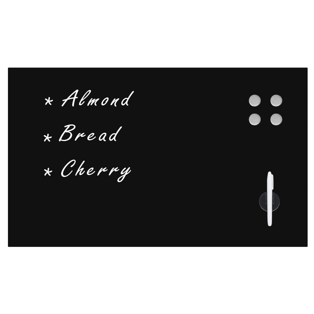 Magnetic wall-mounted blackboard 100x60 cm glass