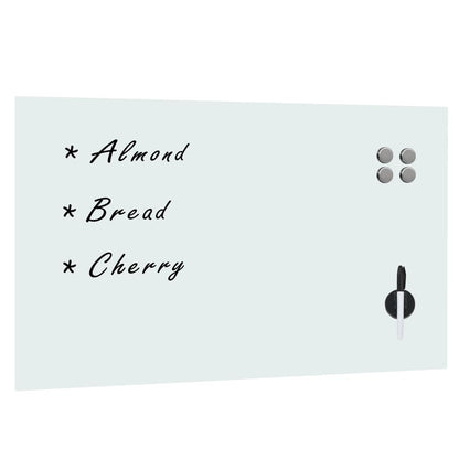 Magnetic wall whiteboard 100x60 cm glass