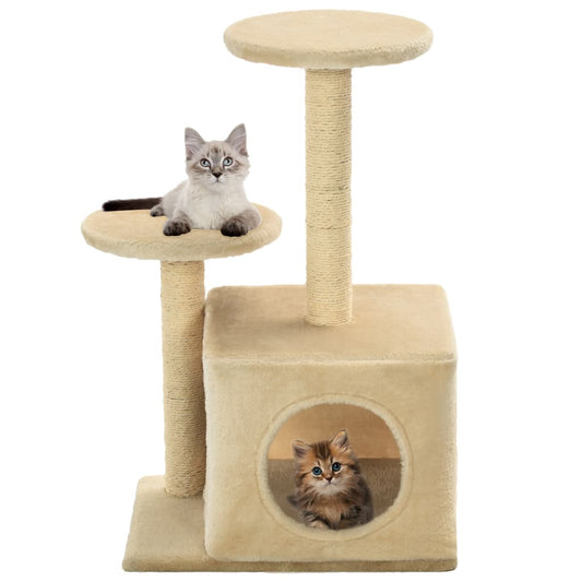 Cat scratching post with sisal scratching posts 60 cm beige