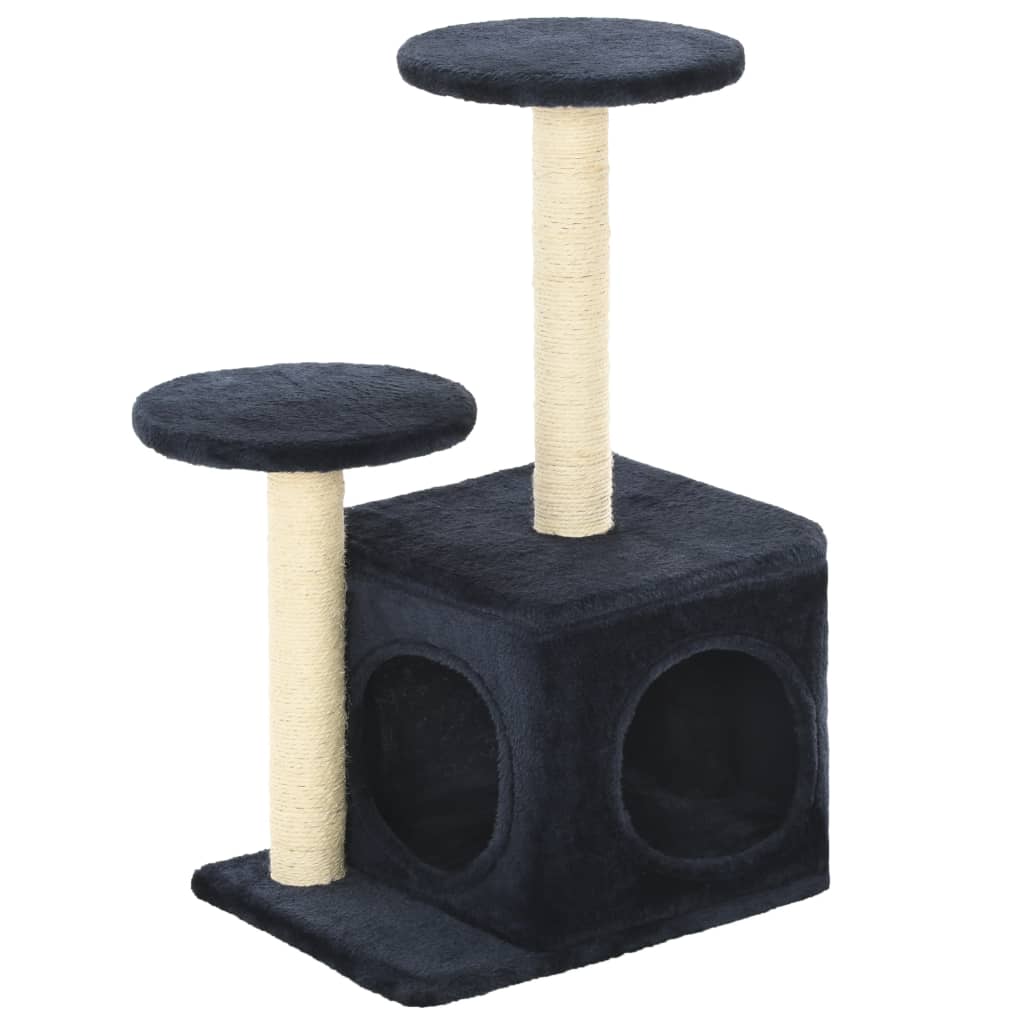 Cat scratching post with sisal scratching posts 60 cm dark blue