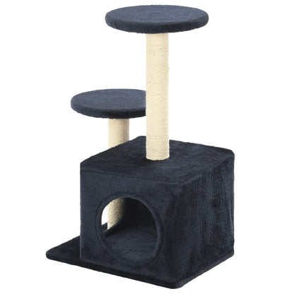 Cat scratching post with sisal scratching posts 60 cm dark blue