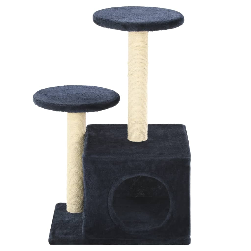Cat scratching post with sisal scratching posts 60 cm dark blue