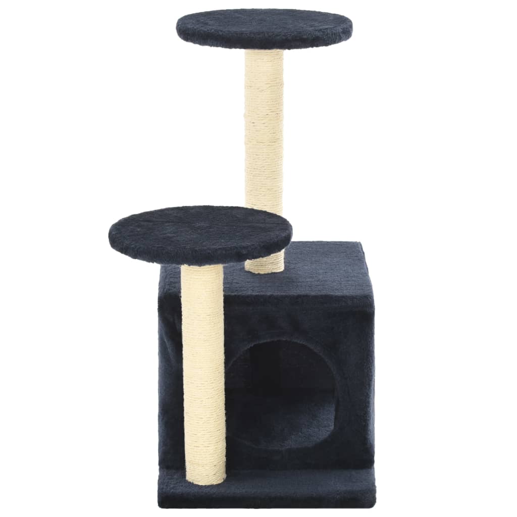 Cat scratching post with sisal scratching posts 60 cm dark blue