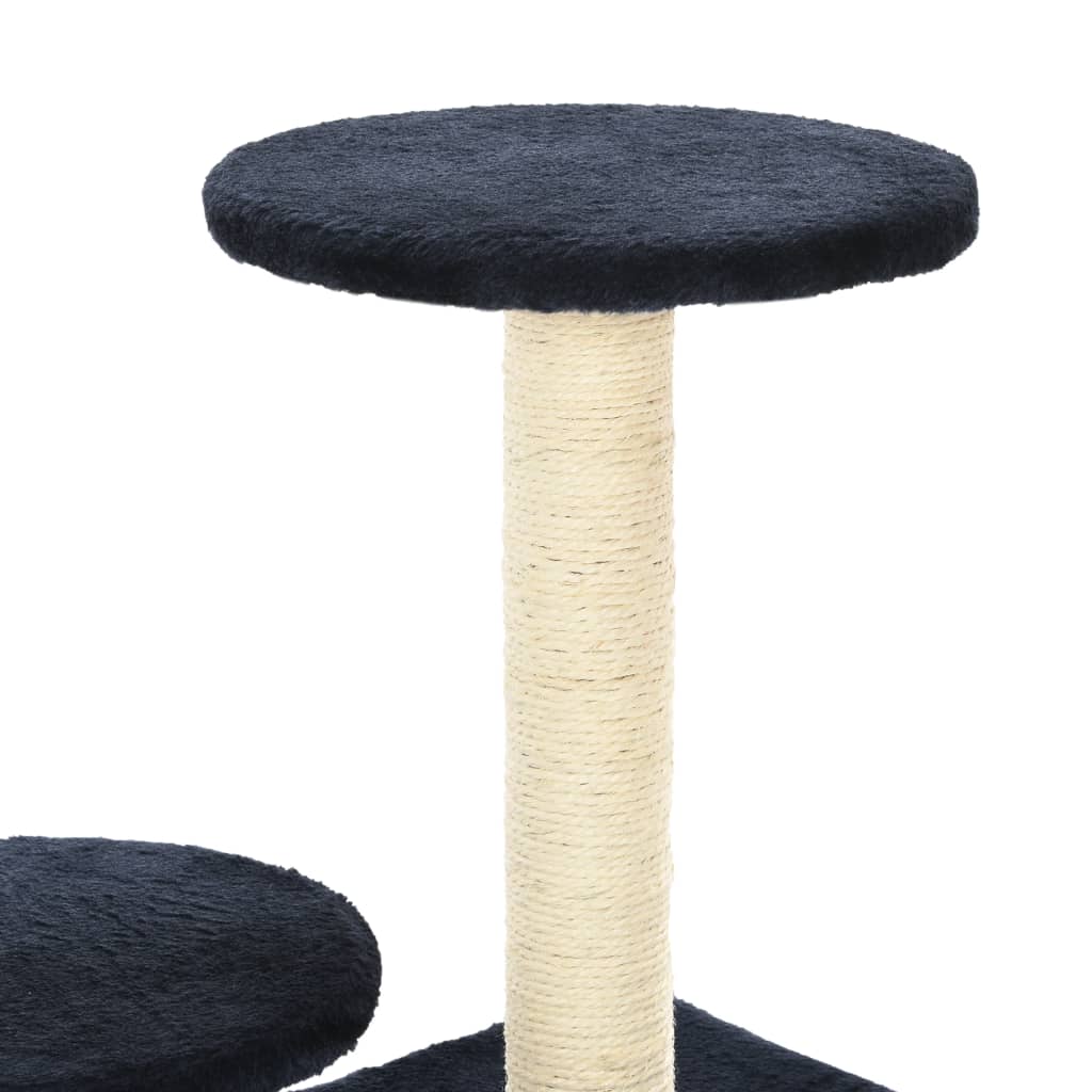 Cat scratching post with sisal scratching posts 60 cm dark blue