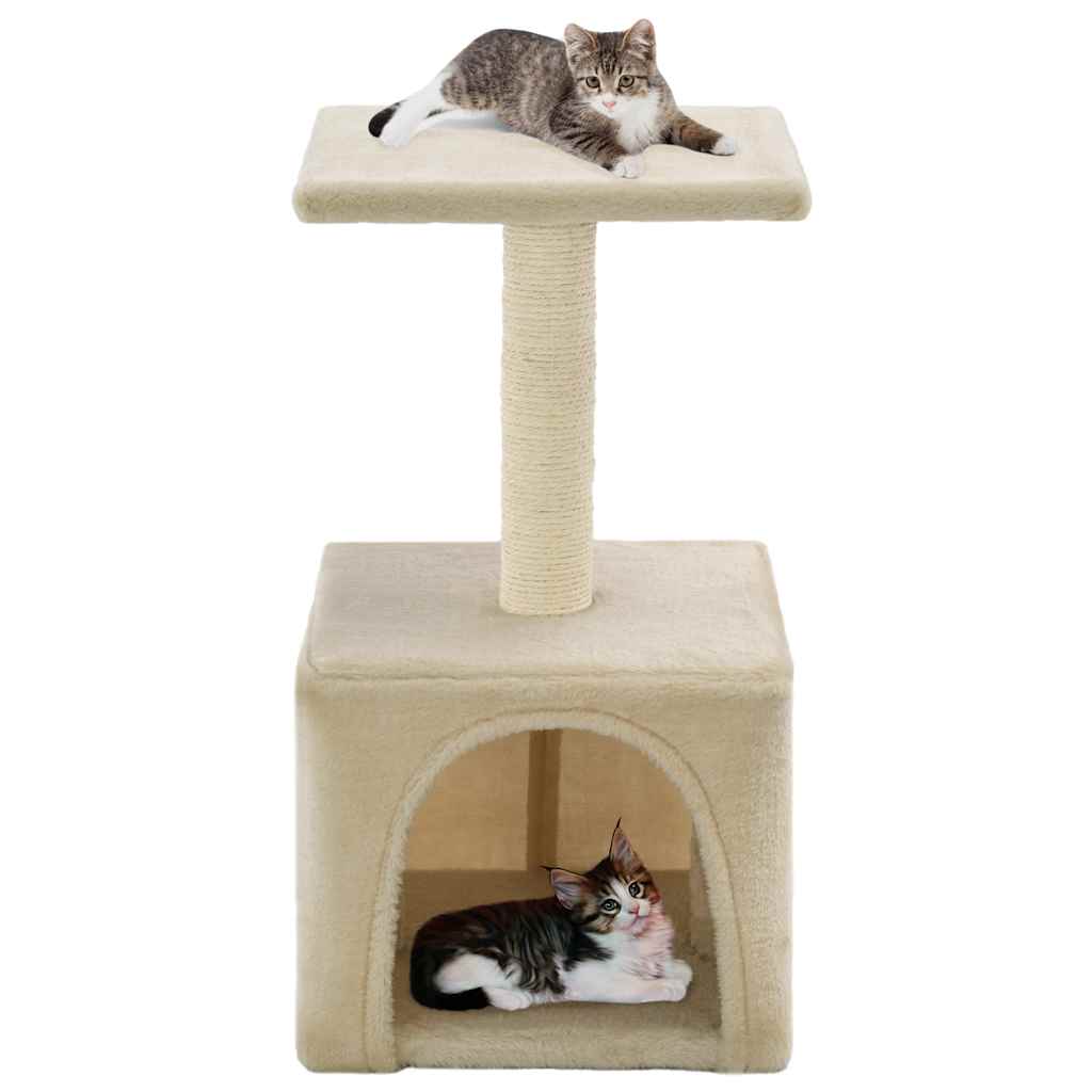 Cat scratching post with sisal scratching post 55 cm beige