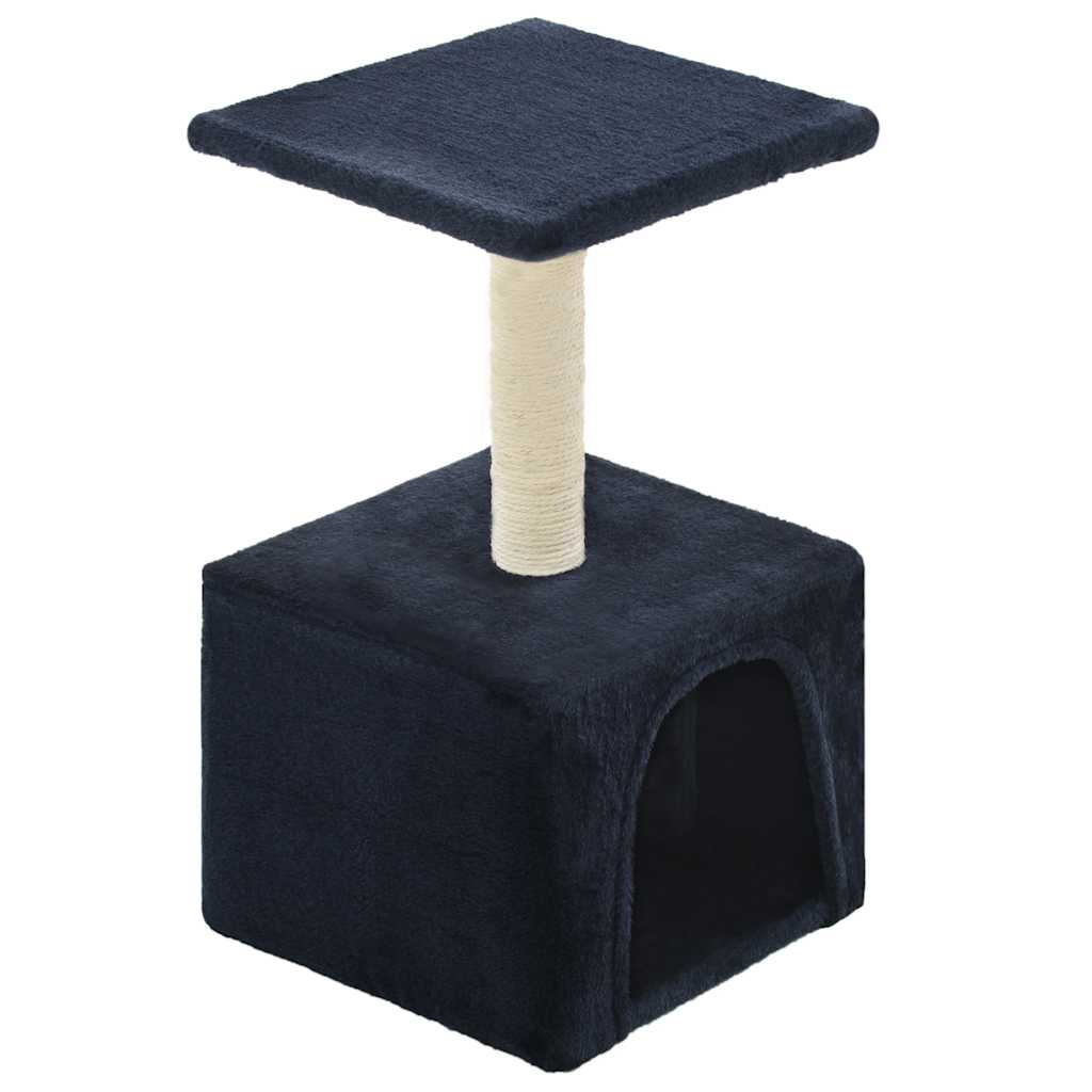 Cat scratching post with sisal scratching post 55 cm dark blue