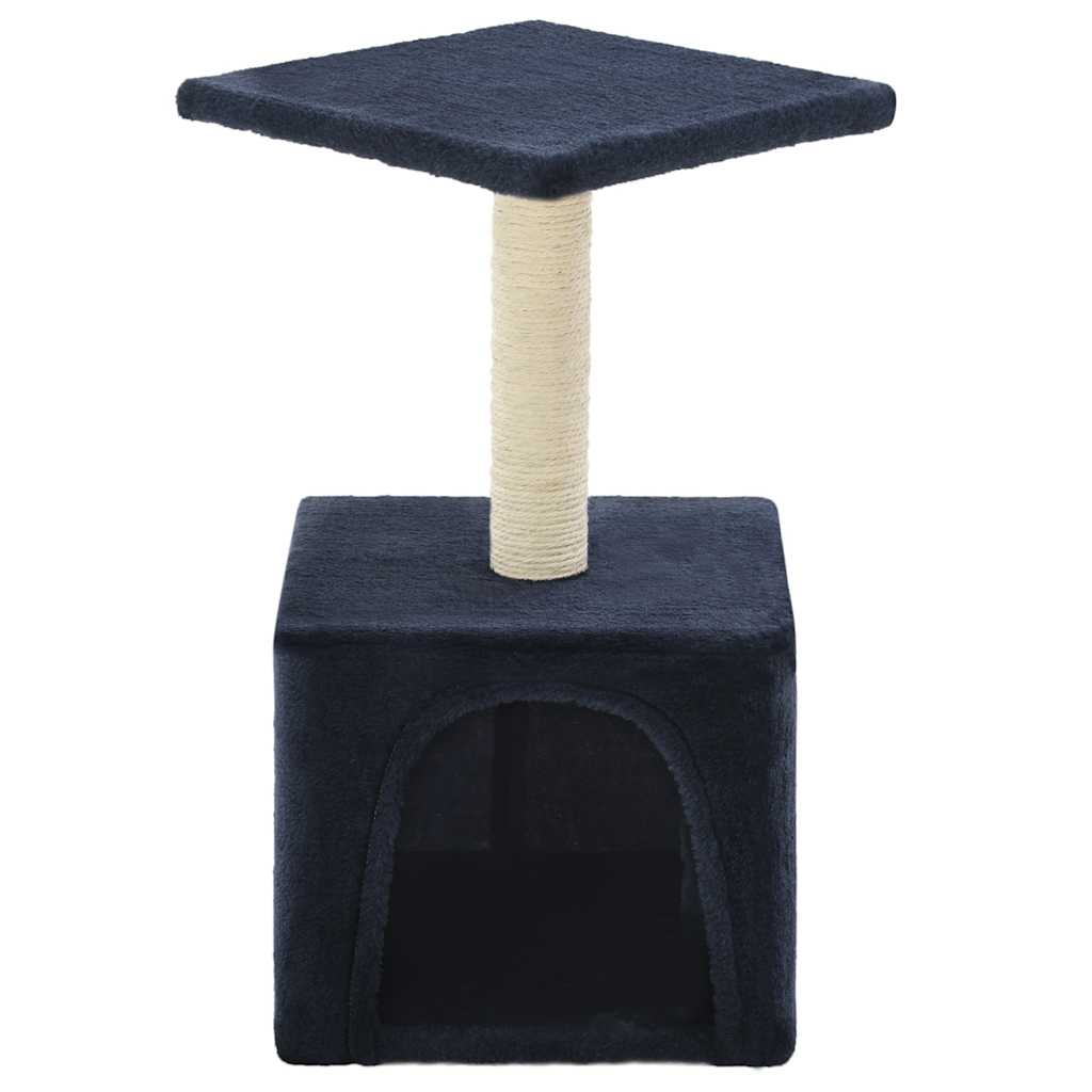 Cat scratching post with sisal scratching post 55 cm dark blue