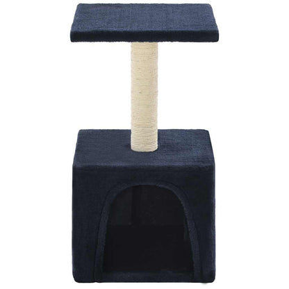 Cat scratching post with sisal scratching post 55 cm dark blue