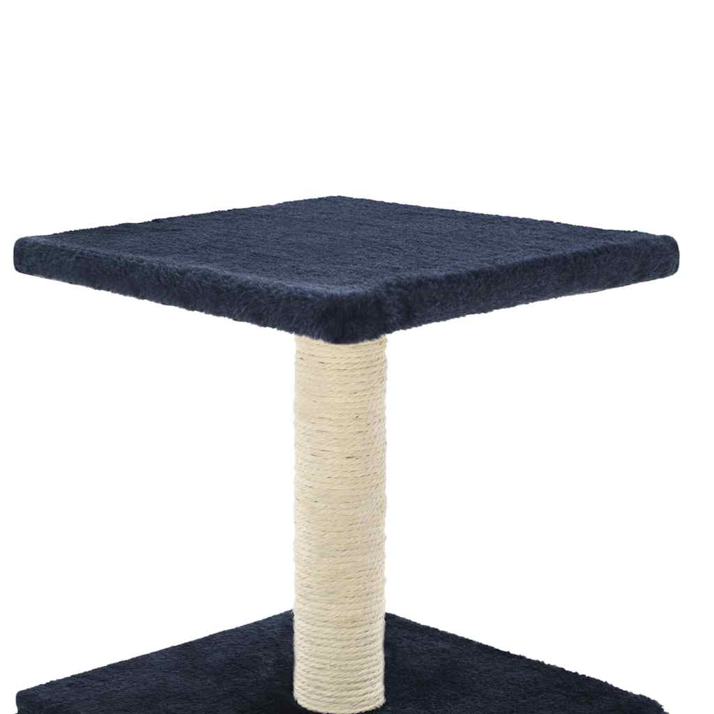 Cat scratching post with sisal scratching post 55 cm dark blue