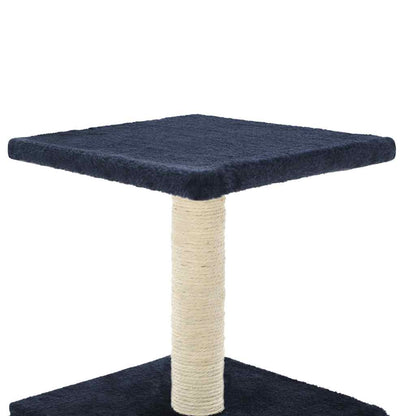 Cat scratching post with sisal scratching post 55 cm dark blue