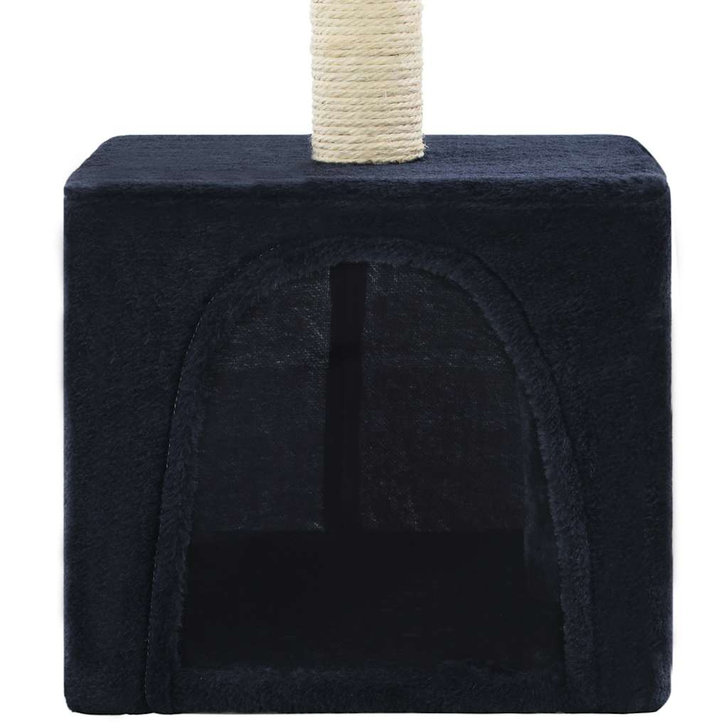 Cat scratching post with sisal scratching post 55 cm dark blue