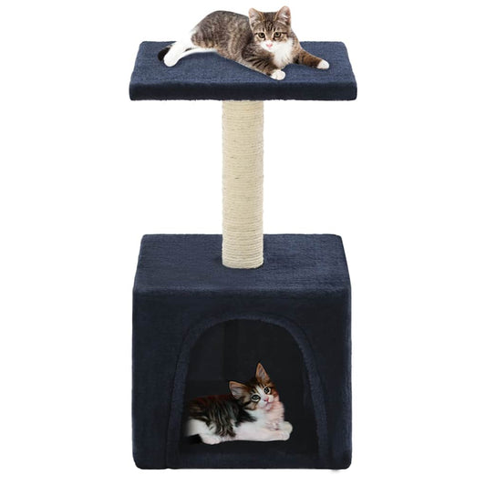 Cat scratching post with sisal scratching post 55 cm dark blue
