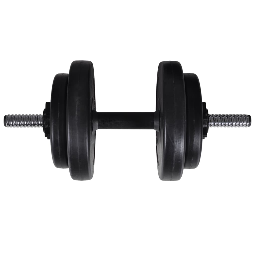 Wall-mounted power tower with 60.5 kg barbell set