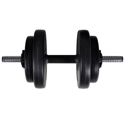 Wall-mounted power tower with 60.5 kg barbell set