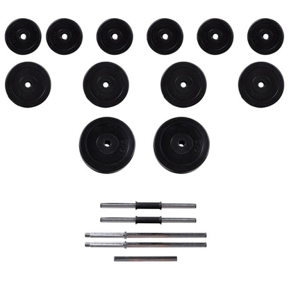 Complete krachttoren inclusief een halterset van 30,5 kg