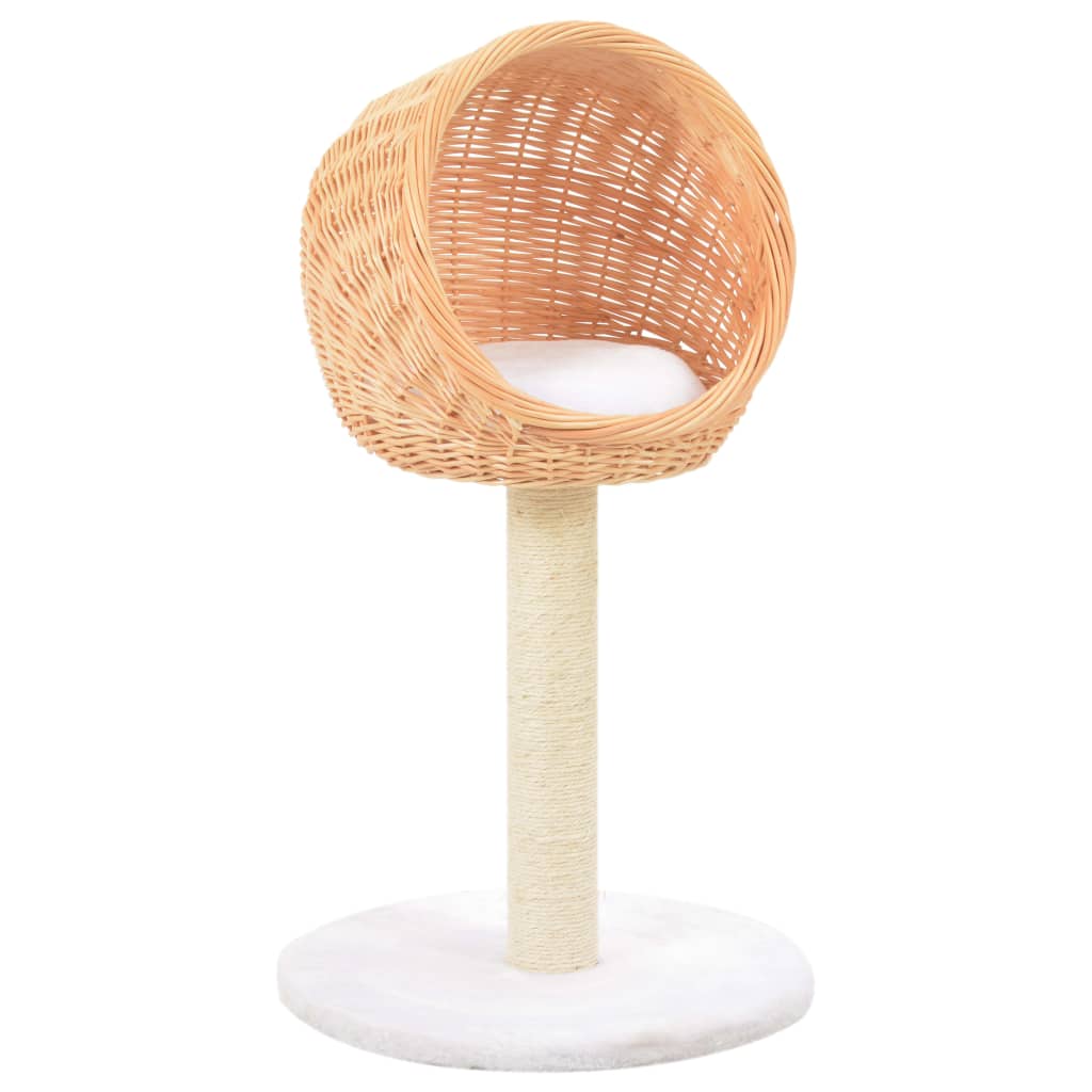 Cat scratching post with sisal scratching post natural willow wood
