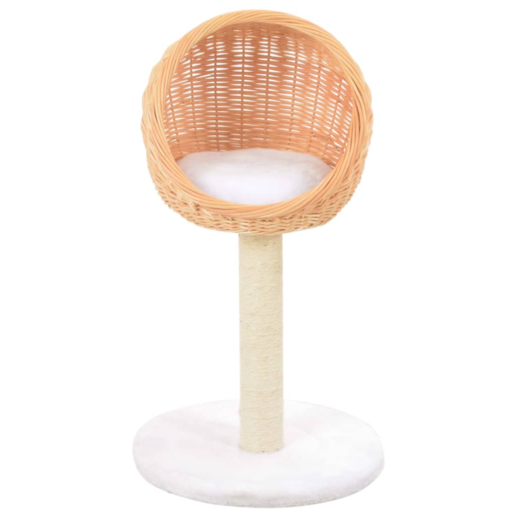 Cat scratching post with sisal scratching post natural willow wood
