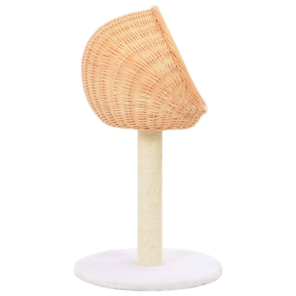 Cat scratching post with sisal scratching post natural willow wood