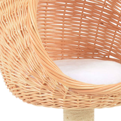 Cat scratching post with sisal scratching post natural willow wood