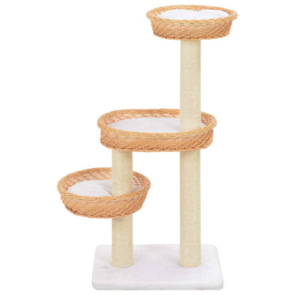 Cat scratching post with sisal scratching post natural willow wood