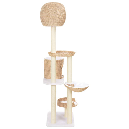 Cat scratching post with sisal scratching post seagrass