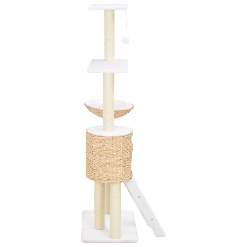 Cat scratching post with sisal scratching post seagrass
