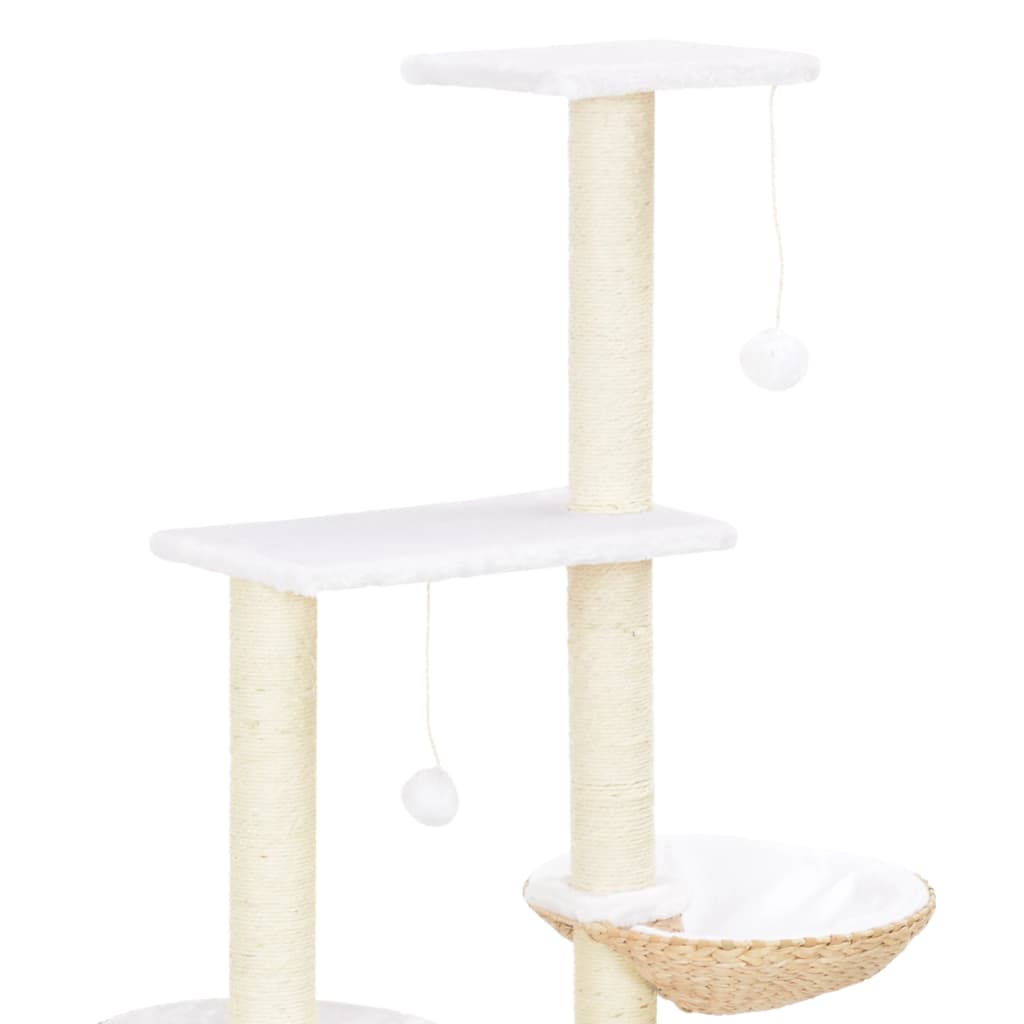 Cat scratching post with sisal scratching post seagrass