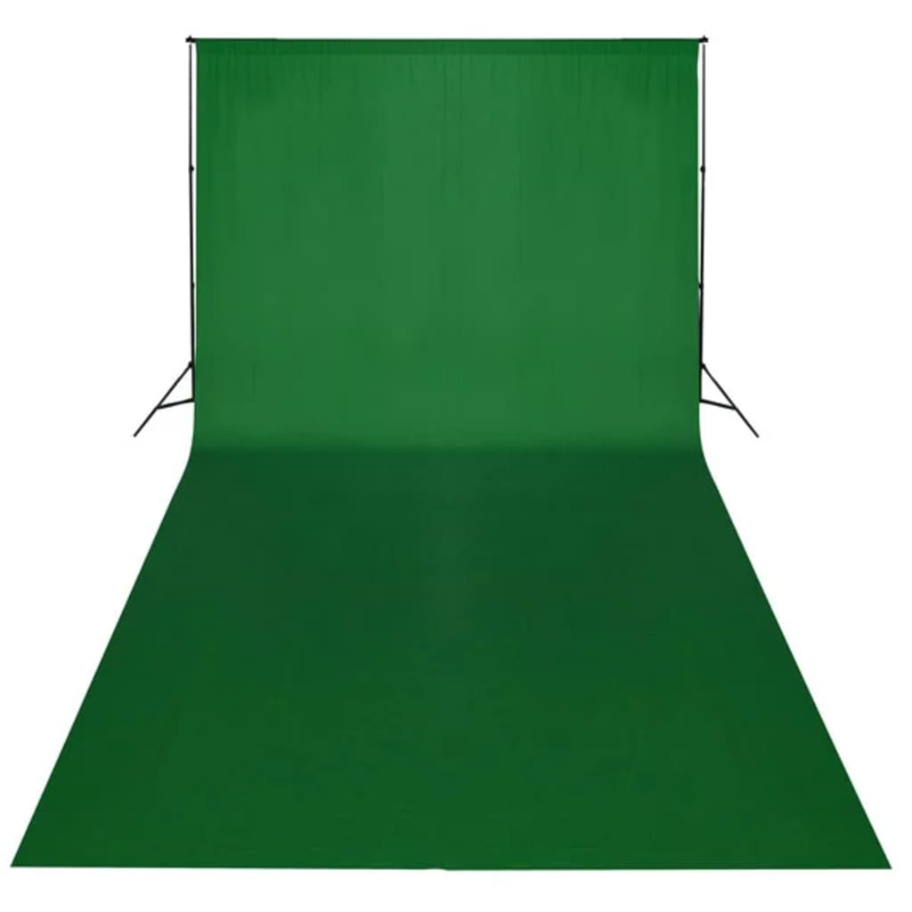 Achtergrond zonder standaard chromakey 600x300 cm katoen groen
