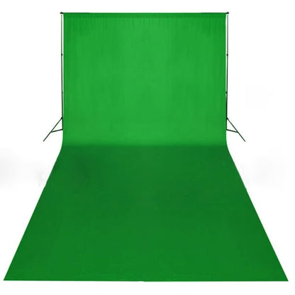 Achtergrond zonder standaard chromakey 600x300 cm katoen groen