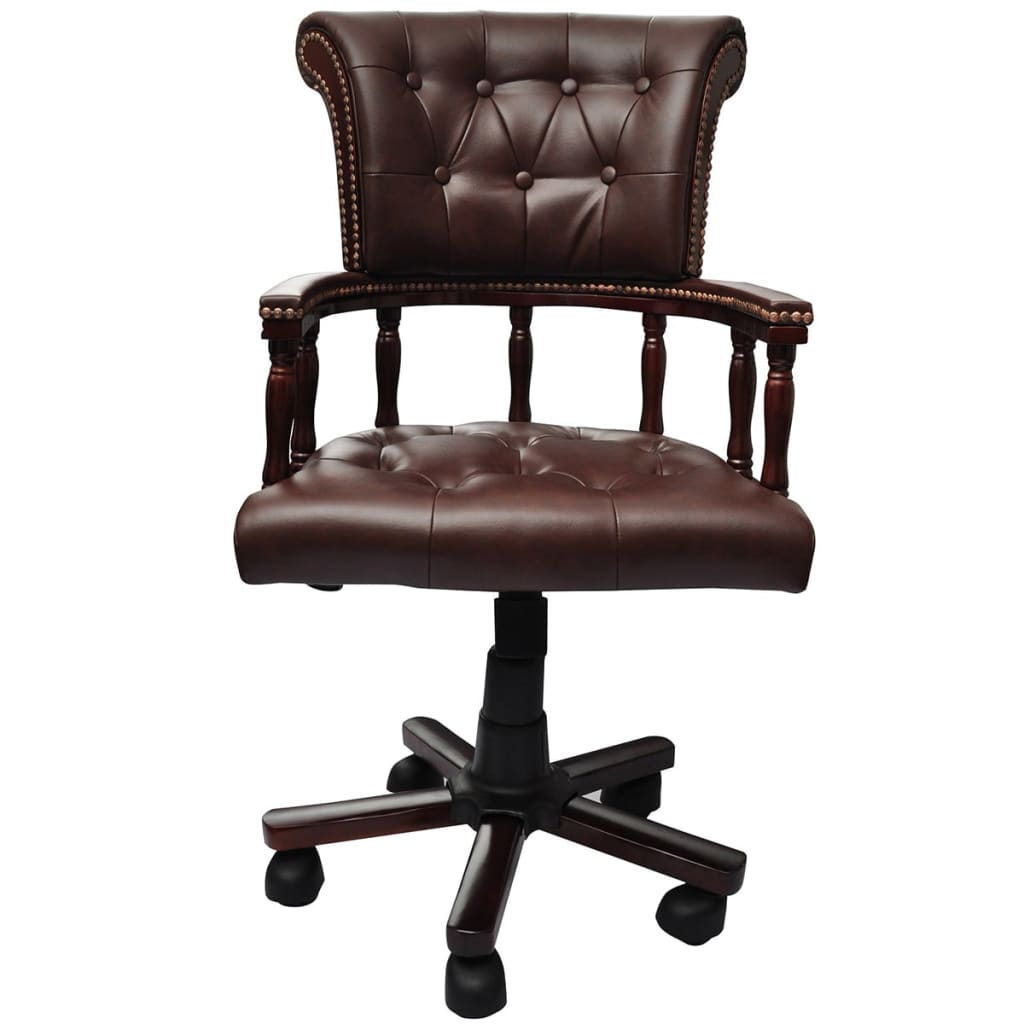 Office chair swivel brown