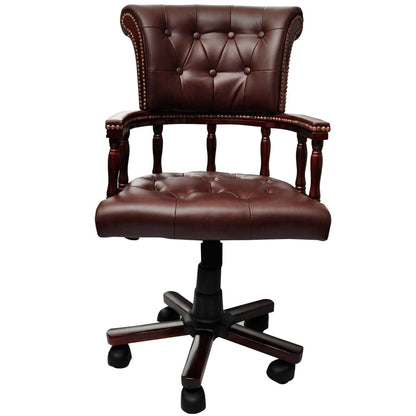 Office chair swivel brown