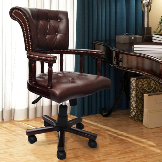 Office chair swivel brown