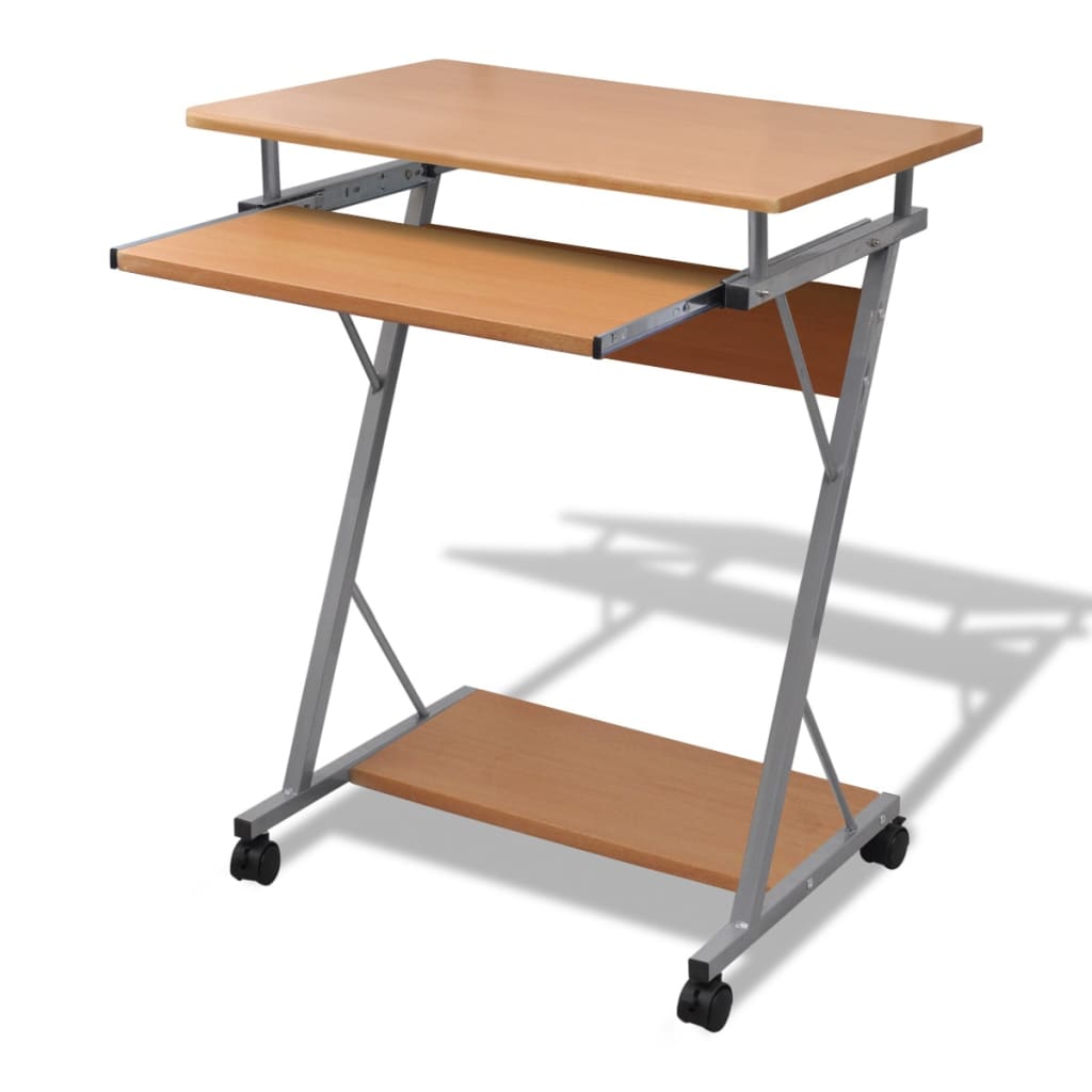 Student computer desk 60 x 40 x 74 cm (brown)