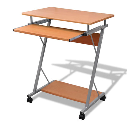 Student computer desk 60 x 40 x 74 cm (brown)