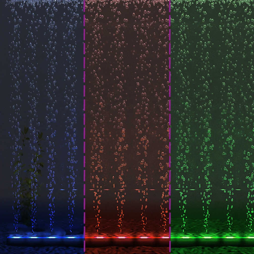 LED underwater aquarium light with bubbles RGB 32cm