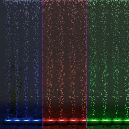 LED underwater aquarium light with bubbles RGB 32cm