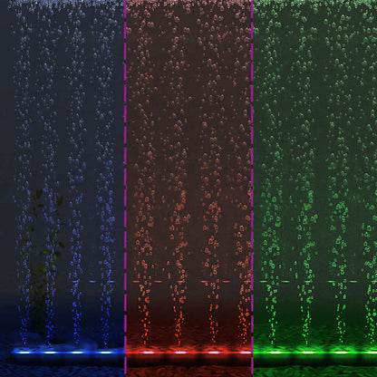 LED aquarium light with bubbles RGB 48 cm