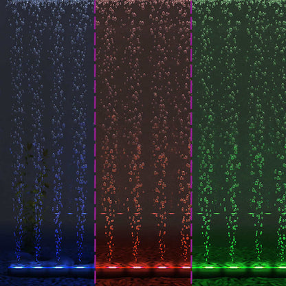 LED aquarium light with bubbles RGB 56.5 cm