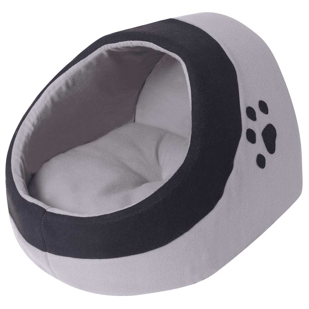 Cat basket L grey and black