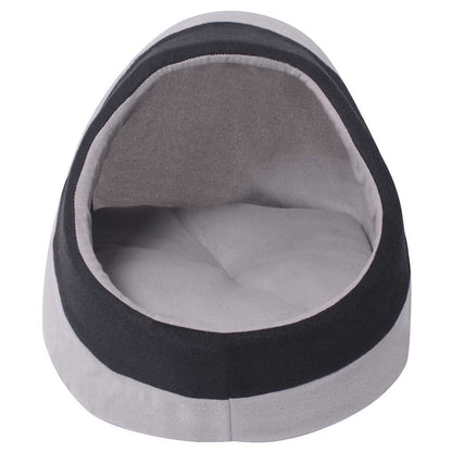 Cat basket L grey and black