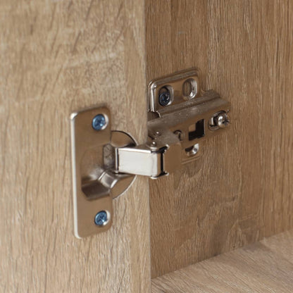 Bureau met lade en kastje 100x40x73 cm eiken