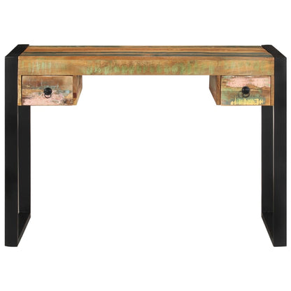 Solid recycled wood desk